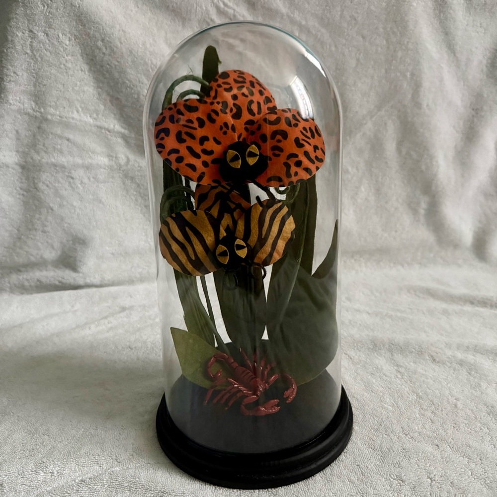Target Hyde & EEK! Faux Creepy Plants in Cloche - Animal Print